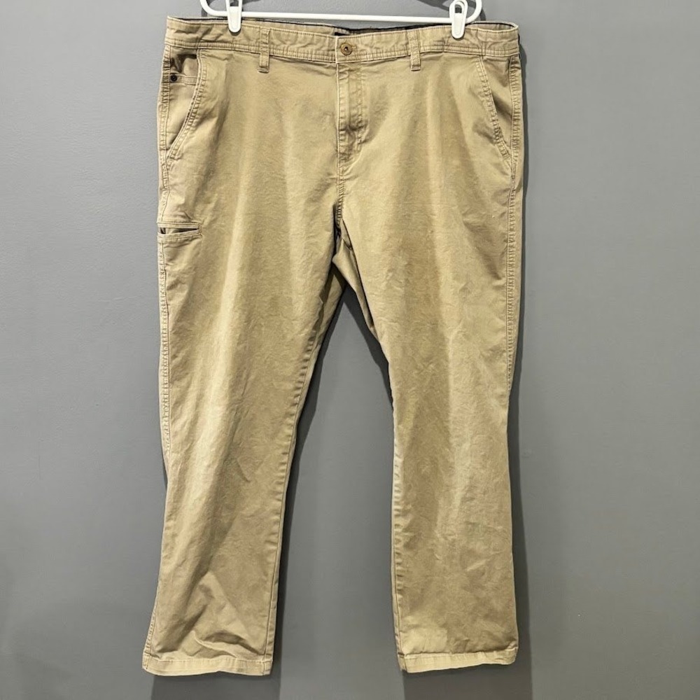 Weatherproof Pants Mens 42x32 Tan Cotton Blend Straight Outdoor‎ Utility Classic